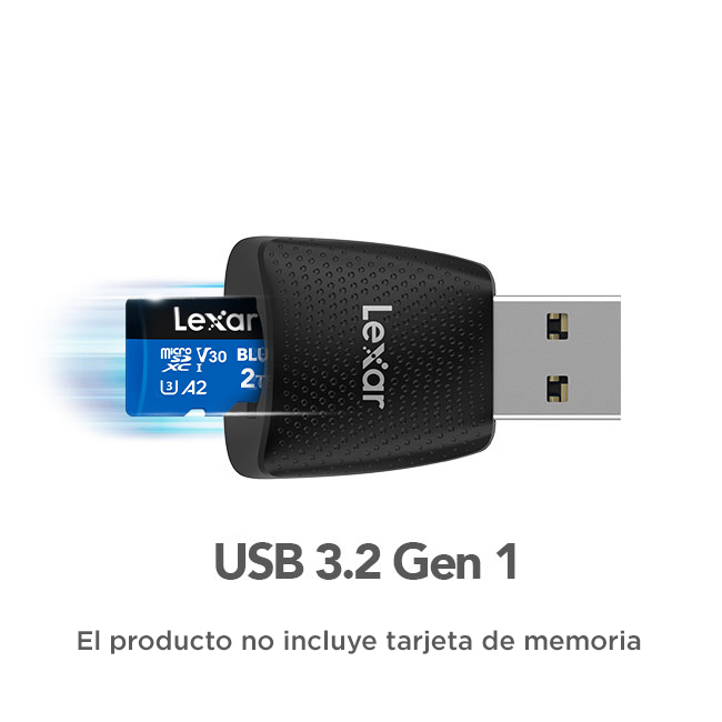 Lector de tarjetas Lexar® microSD™ USB 3.2 LRW330U - MEGA-IMPORT.COM.AR Vendedor autorizado Lexar Argentina